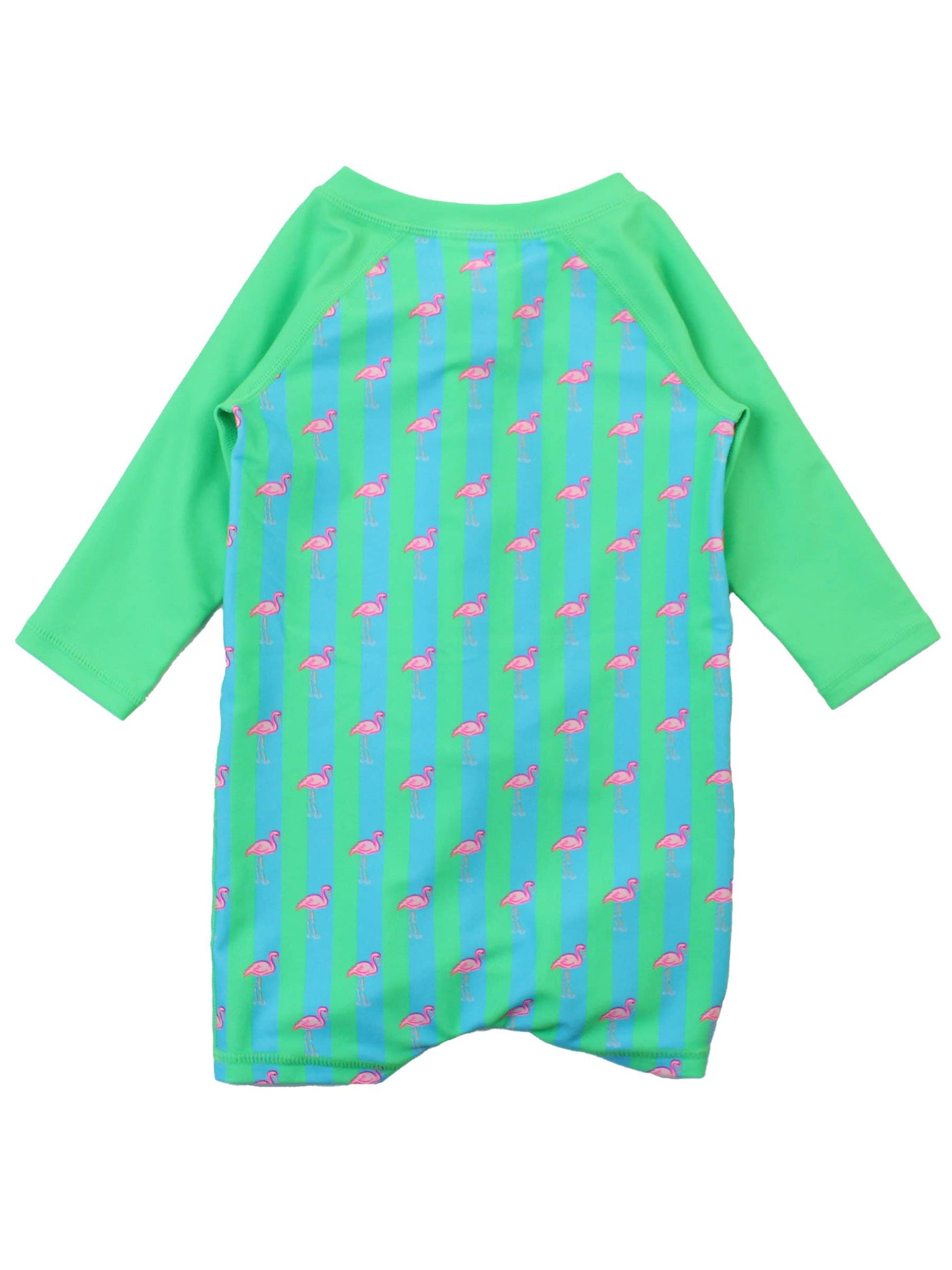 Boys Flamingo Stripe One Piece Rash Guard