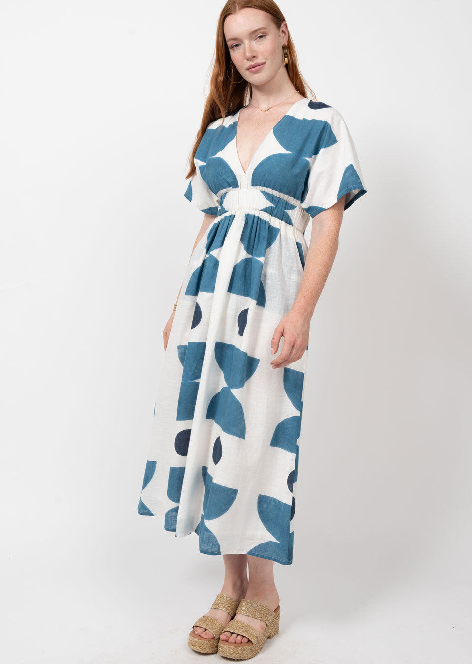 Graphic Blues Dress