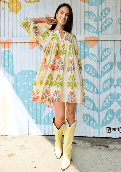 Breezy Block Print Dress