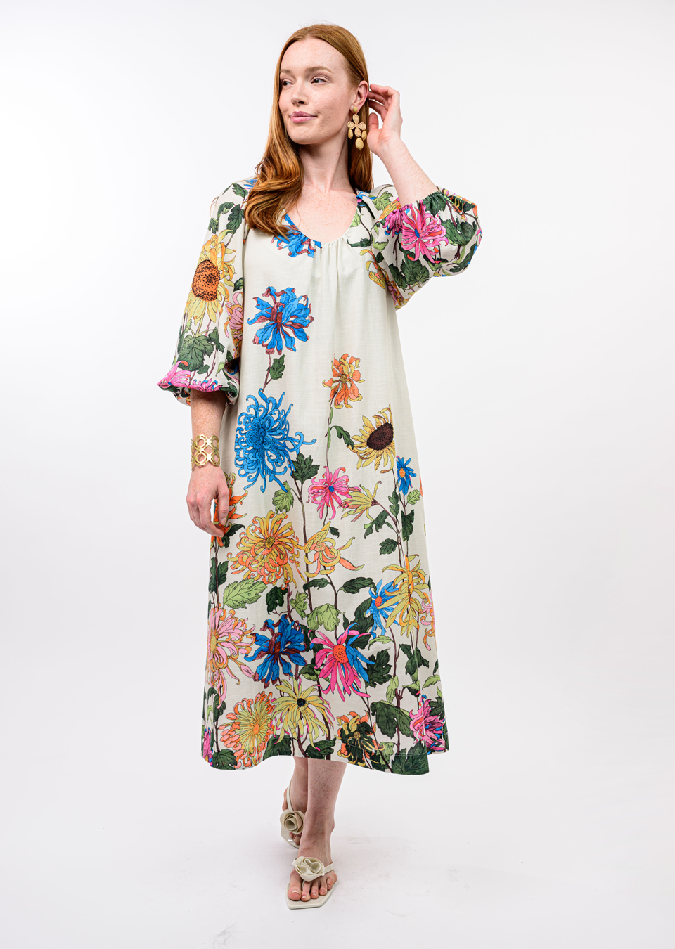 Garden Party Ivory Dress Cotton Belles Boutique & Co Garden Party Ivory Dress Cotton Belles Boutique & Co