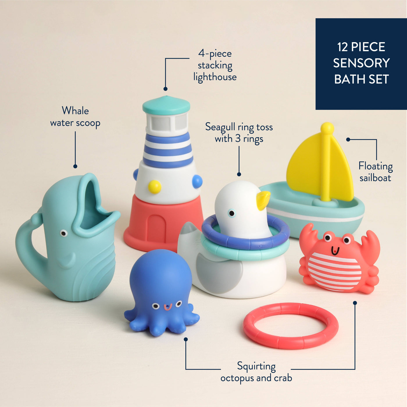 Seaside Splash Gift Set™ Bath Toy Set