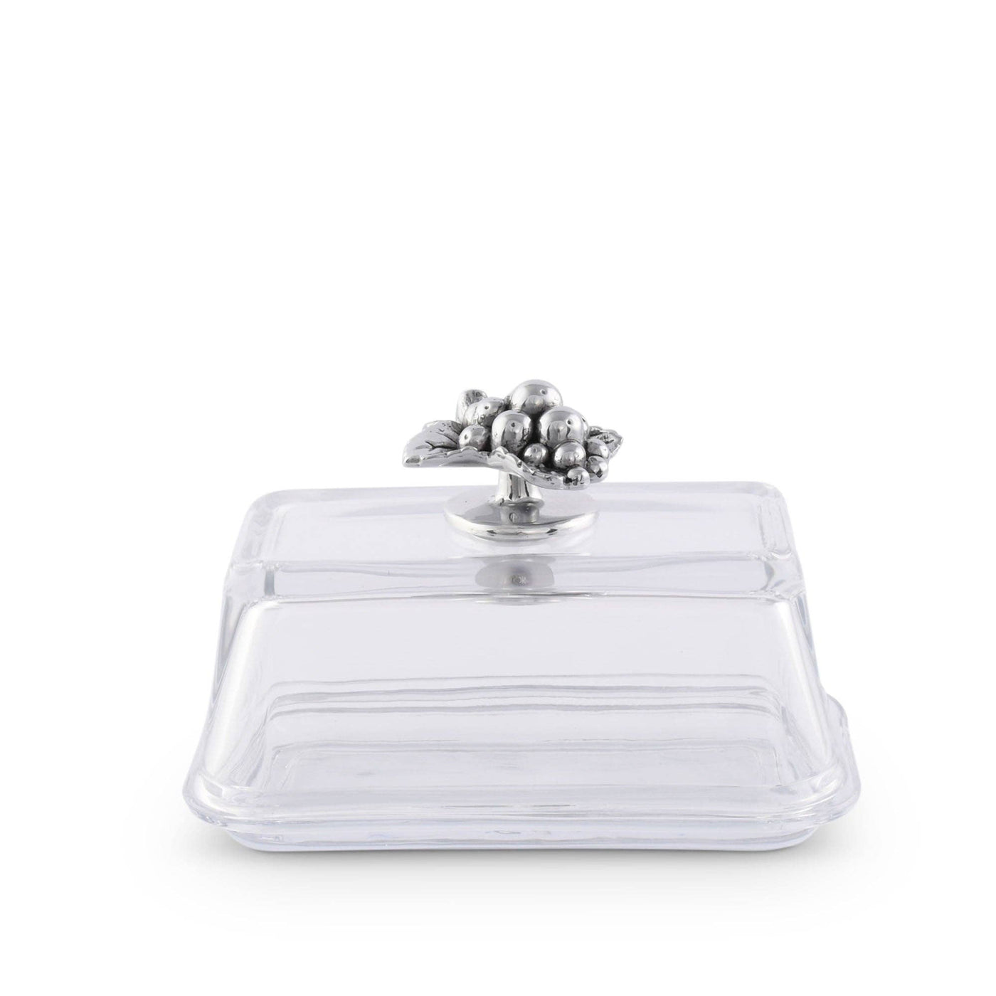 Grape Glass Butter Dish