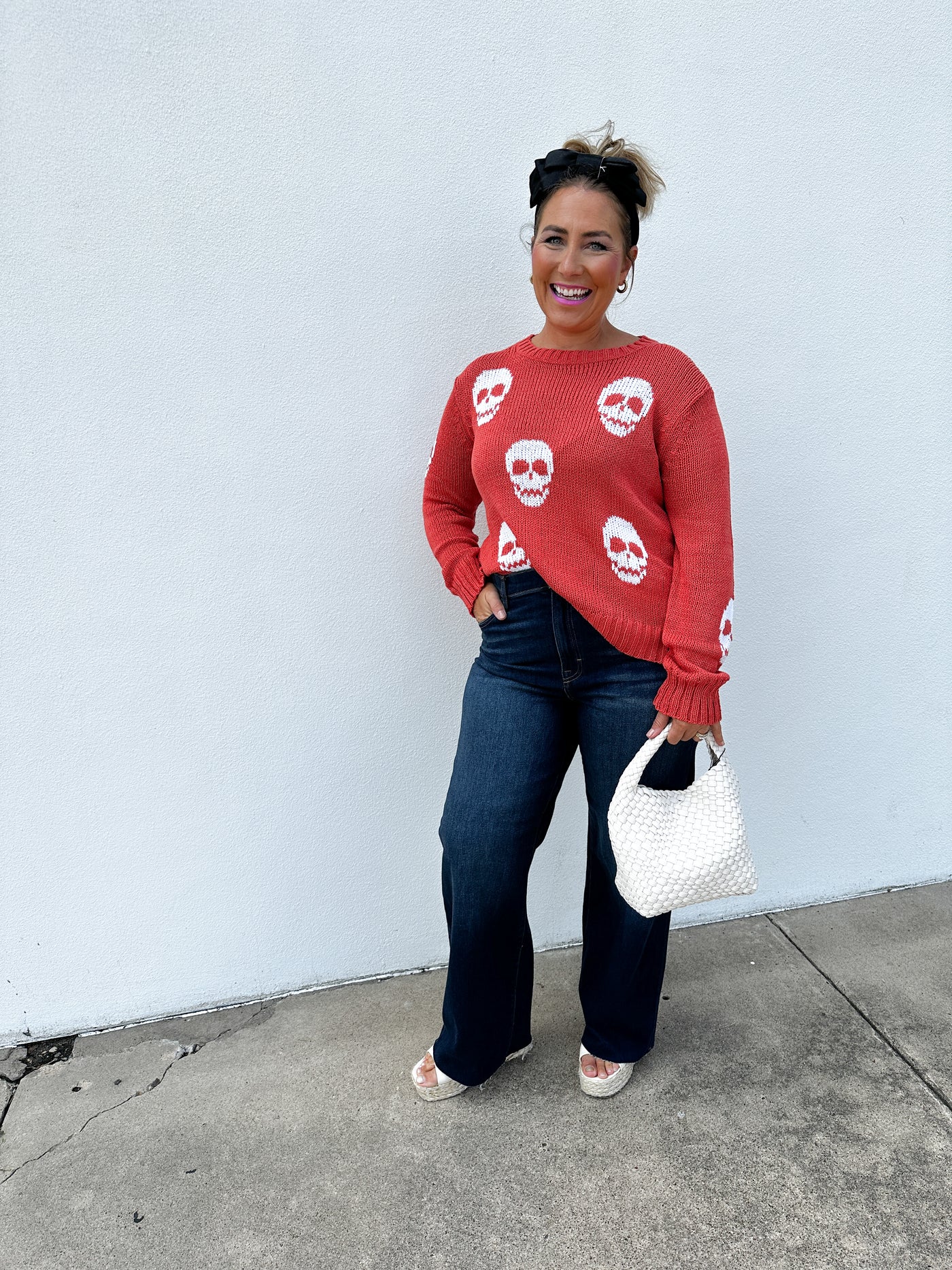 SKULLS Coral Sweater