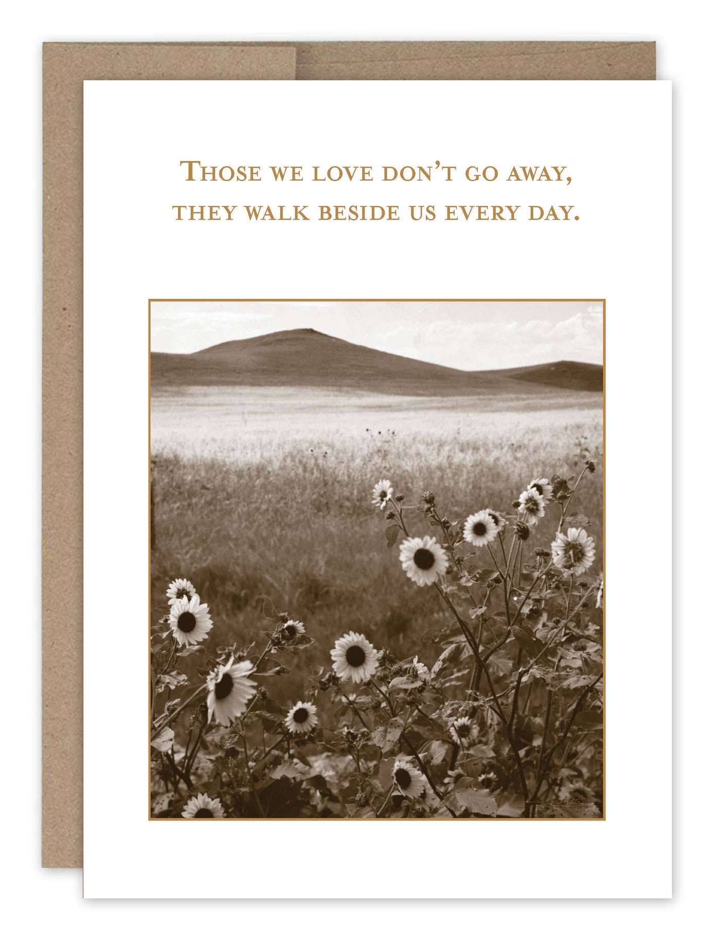 Walk Beside Us Sympathy Card