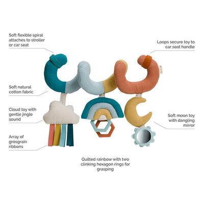 Rainbow Spiral Car Seat Activity Toy