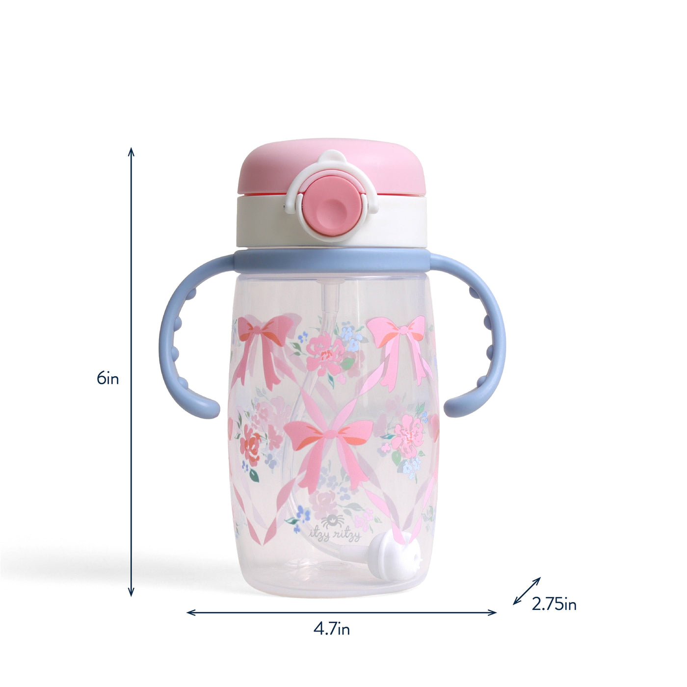 Itzy Sips™ - Ribbons & Roses Straw Cup