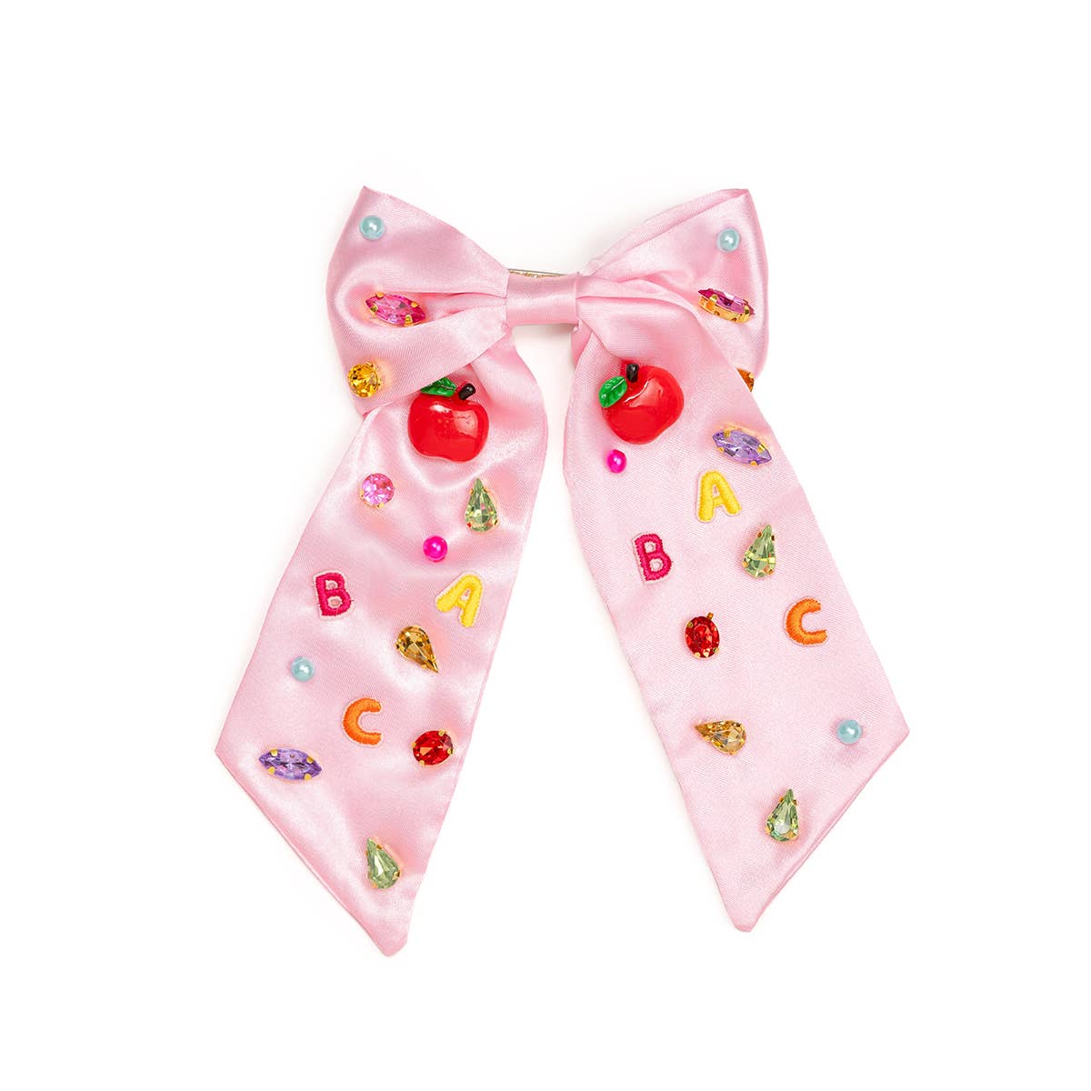 Back To School Hair Bow Clip