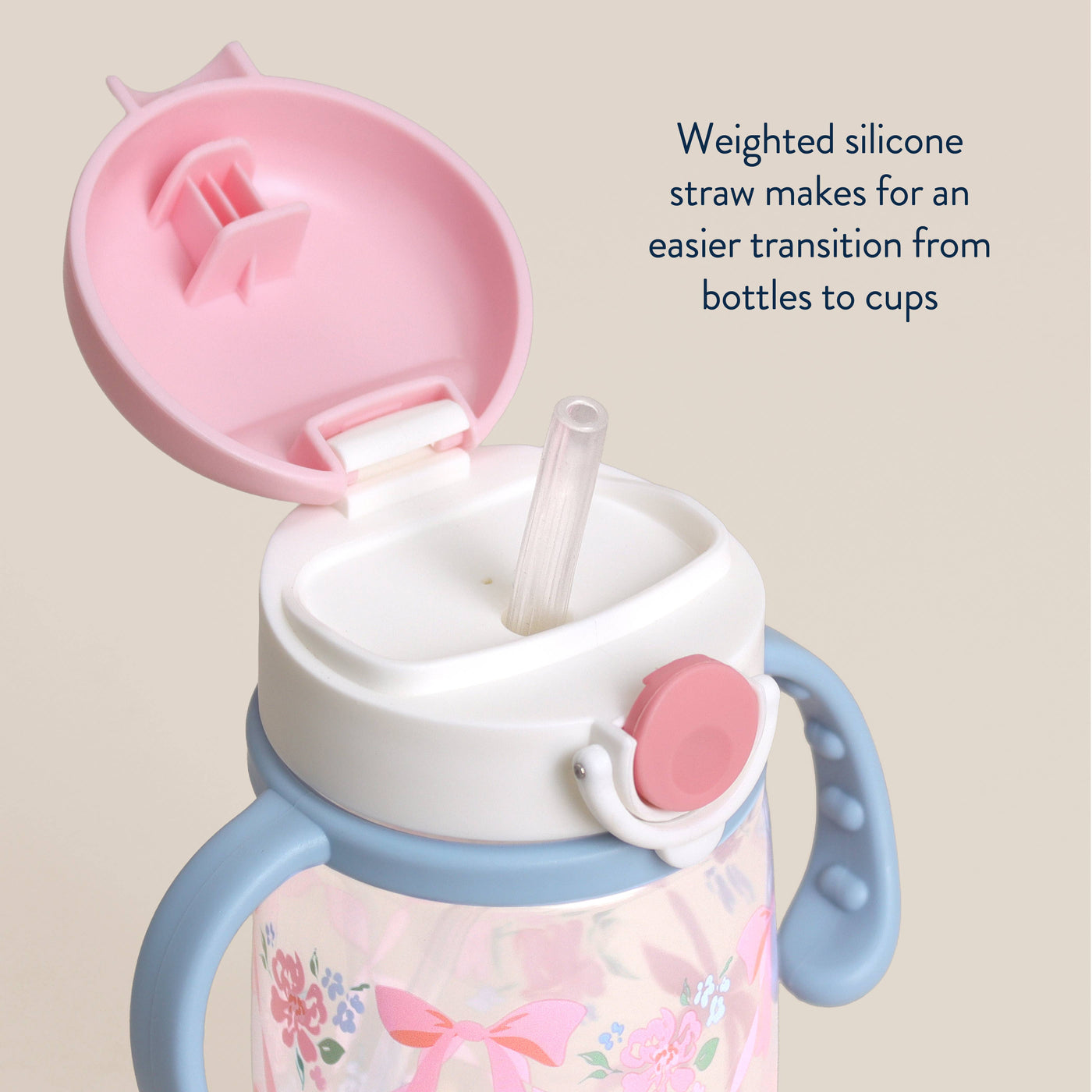 Itzy Sips™ - Ribbons & Roses Straw Cup
