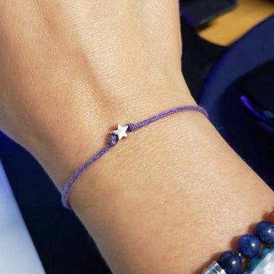 First Day of School Fuschia Wish Bracelets