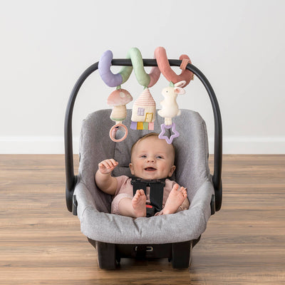 Rainbow Spiral Car Seat Activity Toy