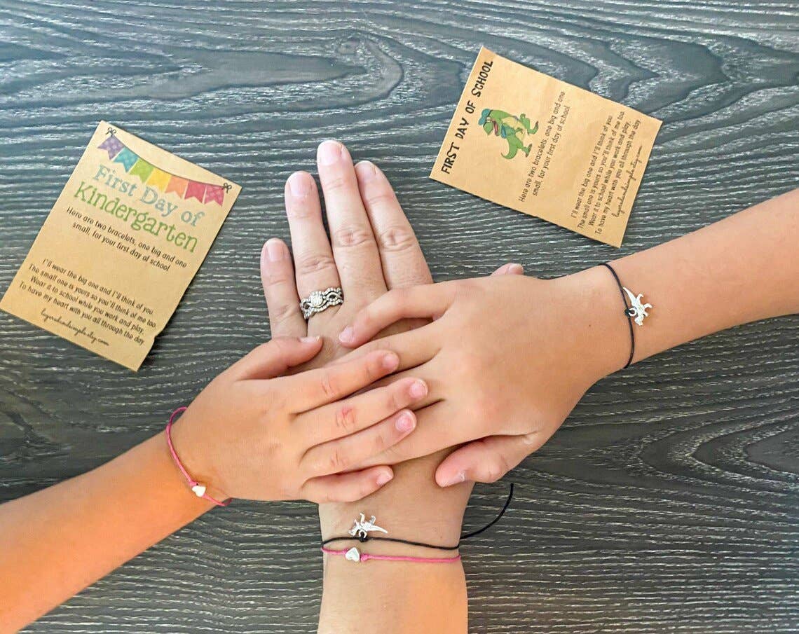 First Day of School Dinosaur Bracelets