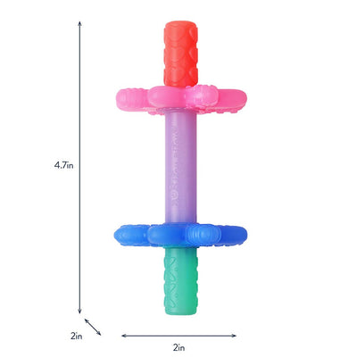 Teensy Tubes™: Pink Rainbow Teether