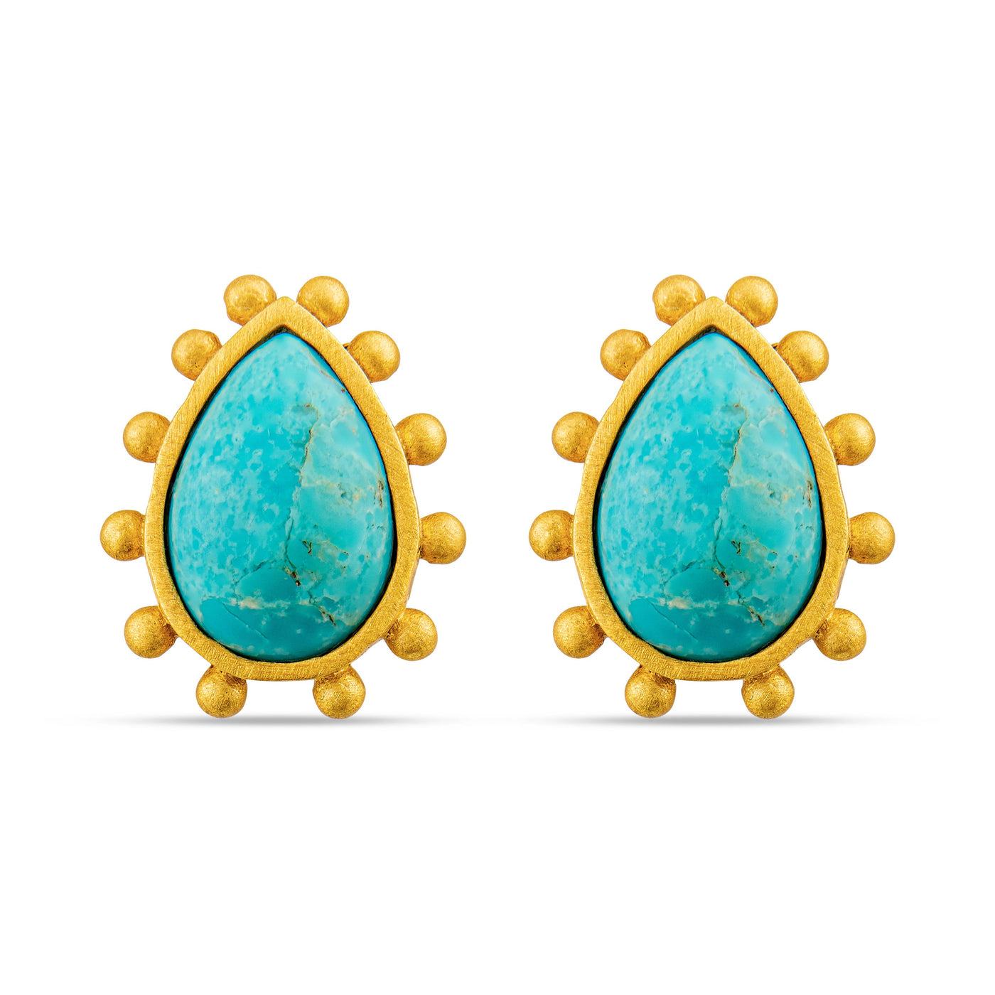 Arizona Turquoise Starburst Stud Earrings