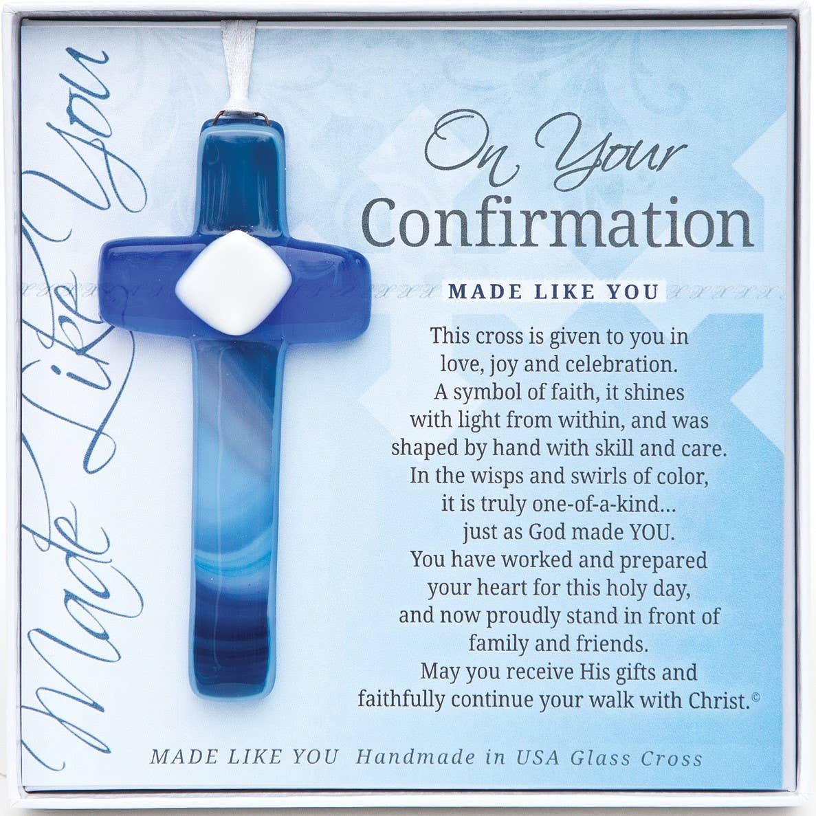 Boys Confirmation Glass Cross