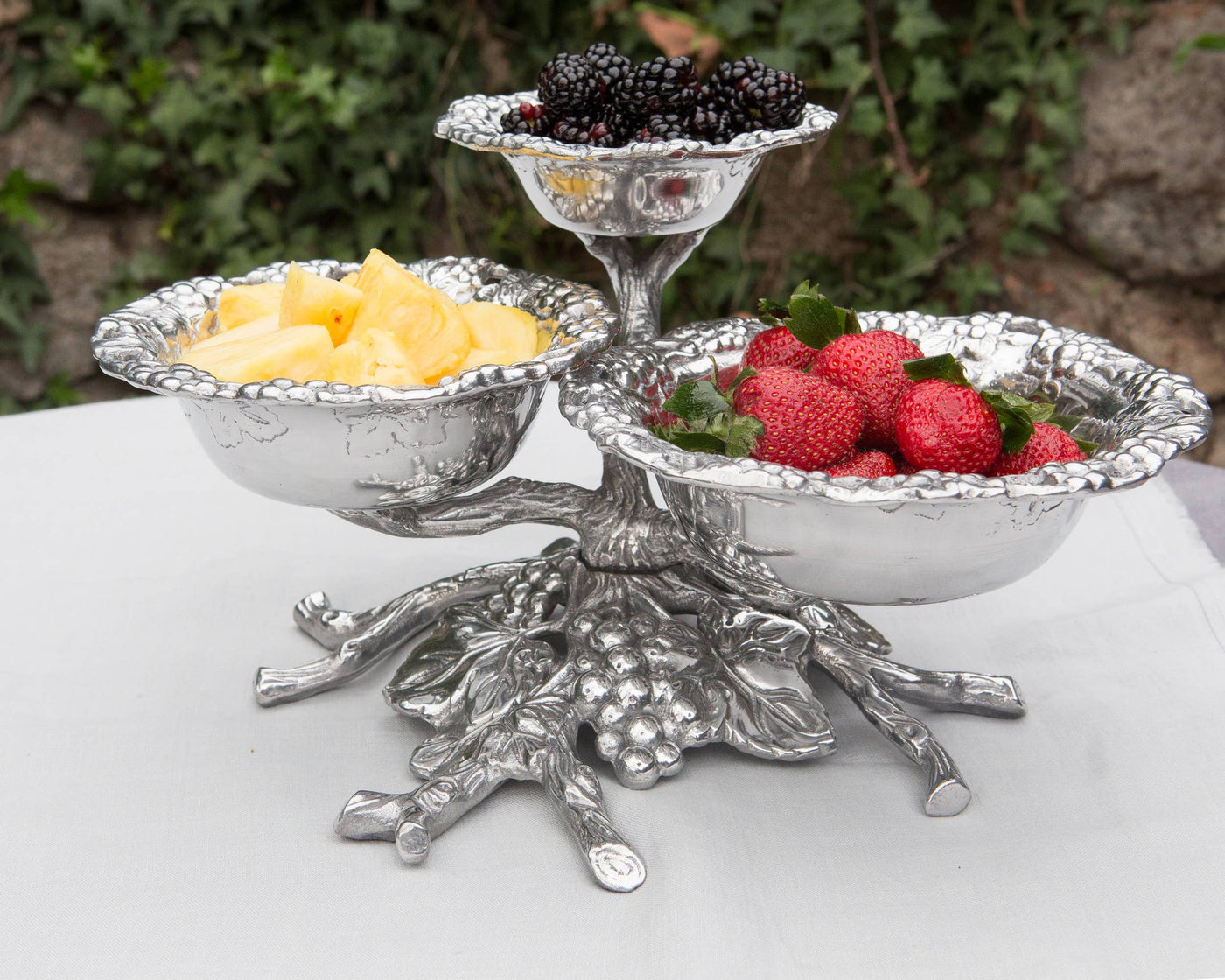 Grape 3-Tiered Bowl