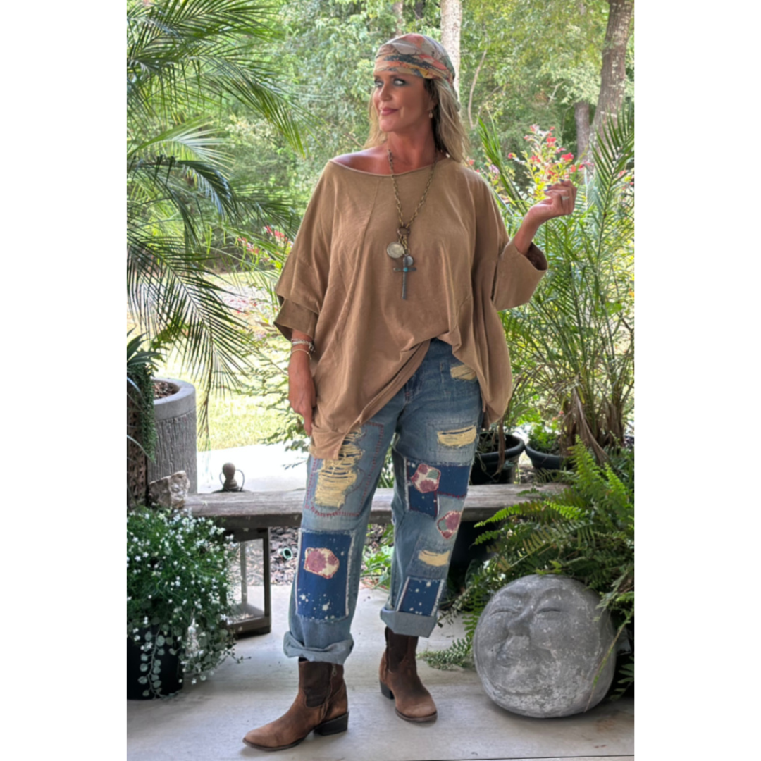 Vintage Latte Be Free Top