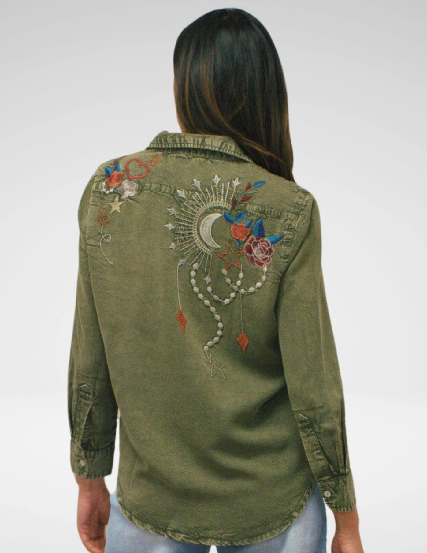 Athena Embroidered Tencel Shirt