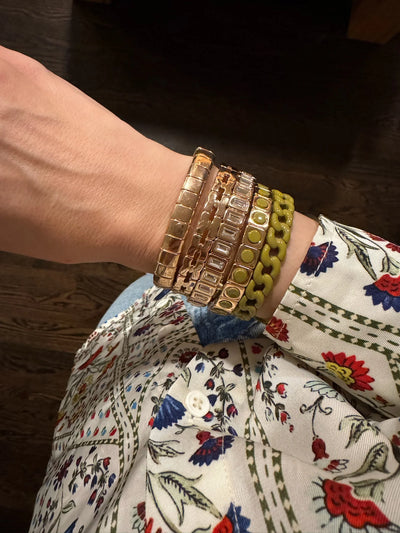Olive Green Stack Bracelet