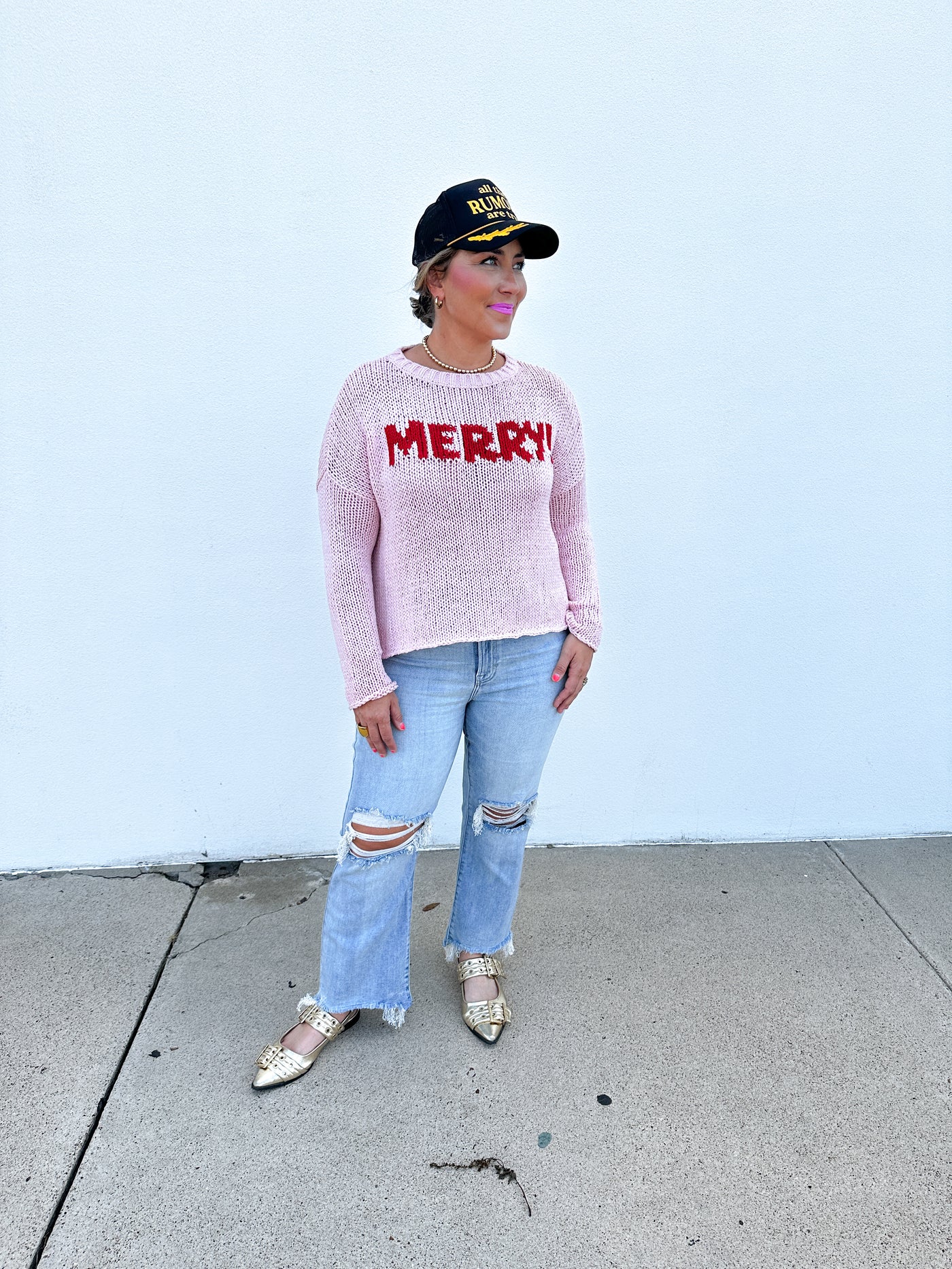 Merry Chunky Crew Cotton Sweater
