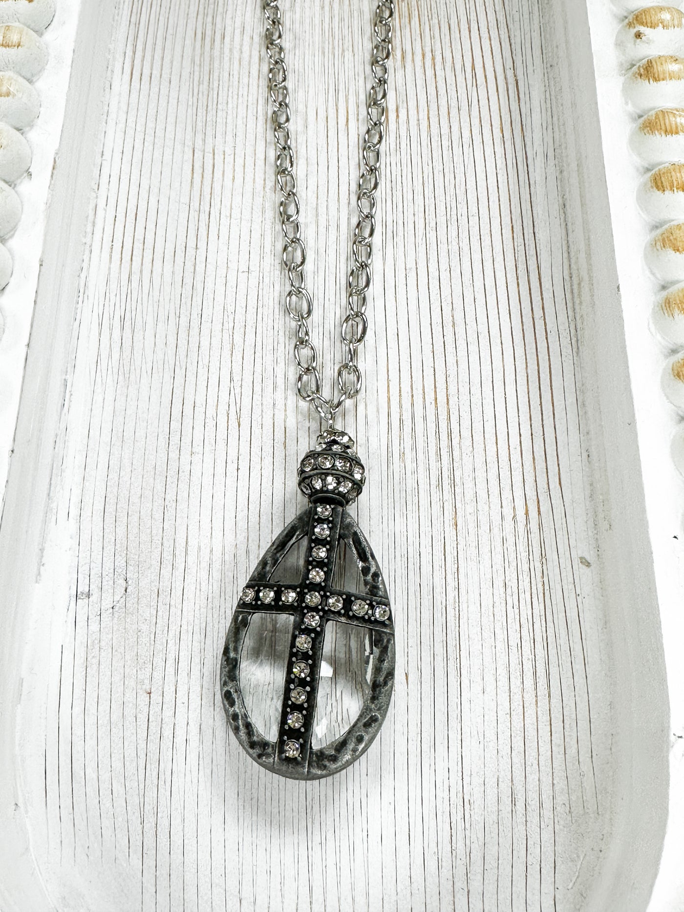 Crystal Teardrop Necklace