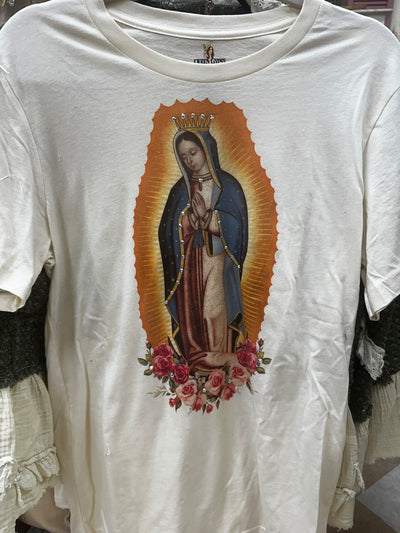 Vintage Our Lady of Guadalupe Bling T-shirt