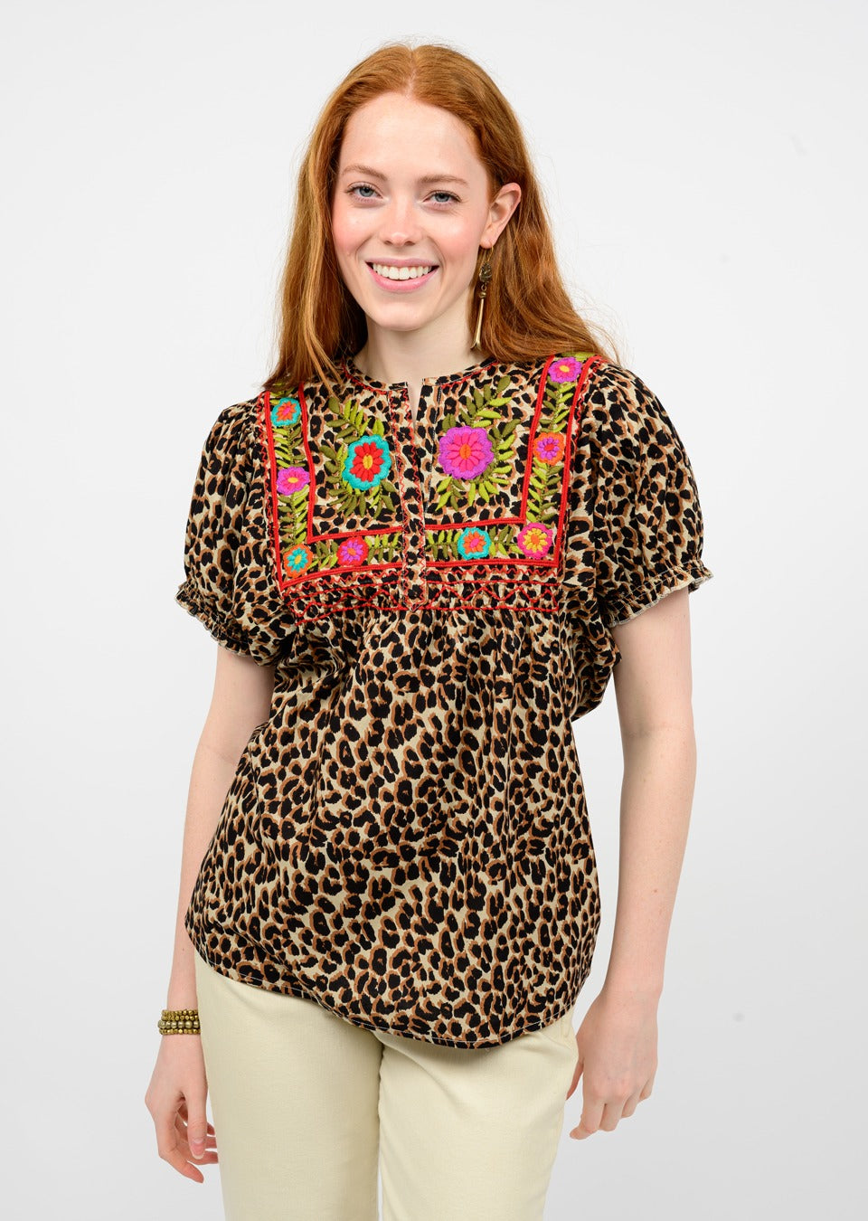 Fabiola Leopard Top