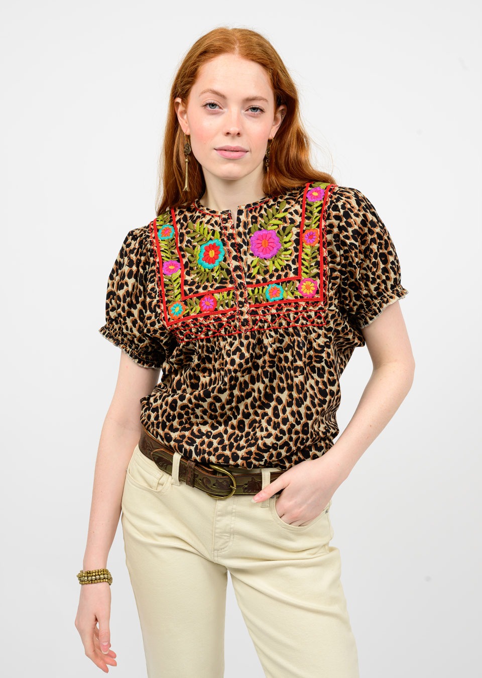 Fabiola Leopard Top
