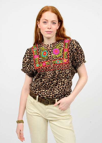 Fabiola Leopard Top