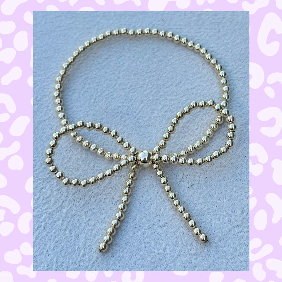 Classic Gold Bow Bracelet