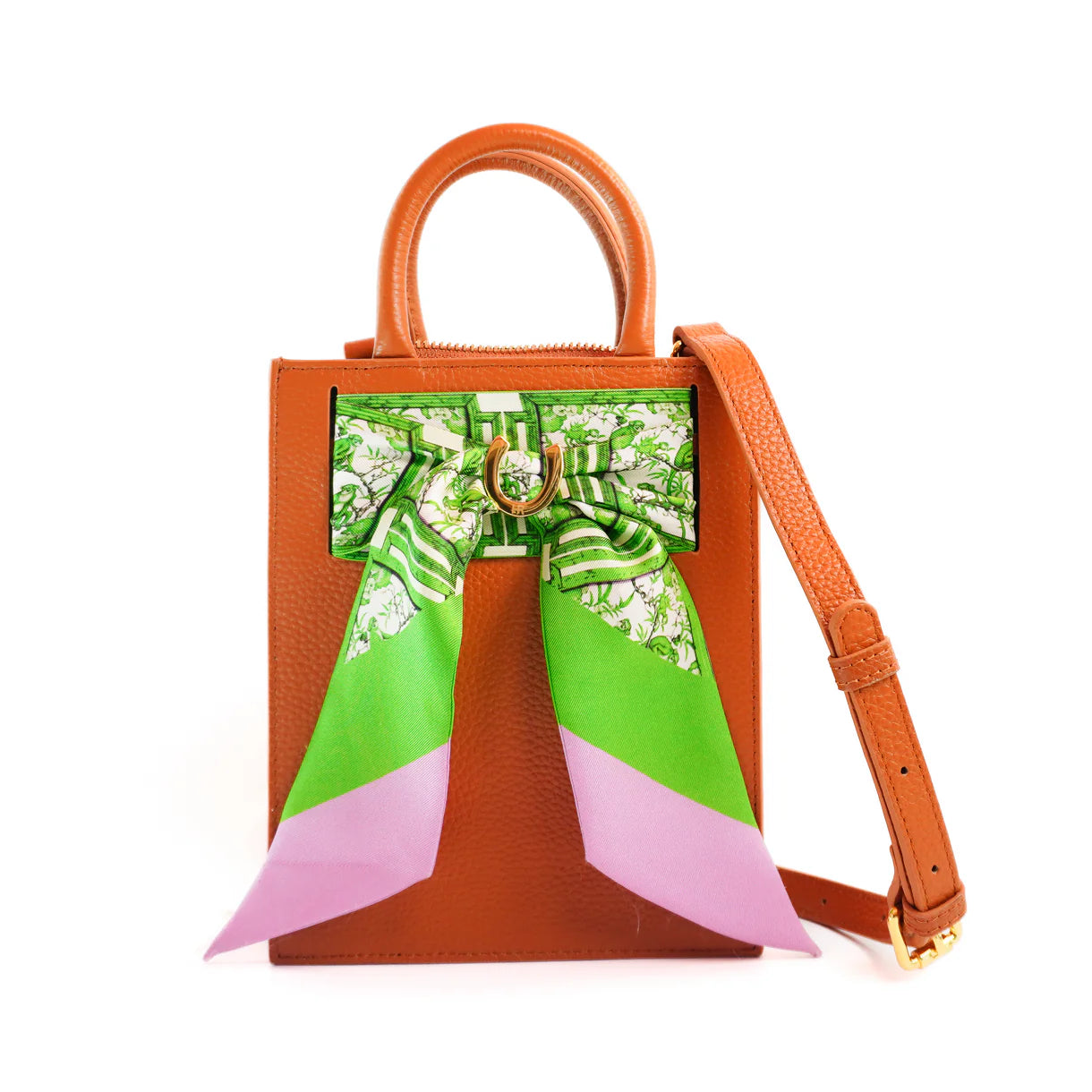 Leather Mini Calista + Green Chinoiserie Monkeys Twillionaire