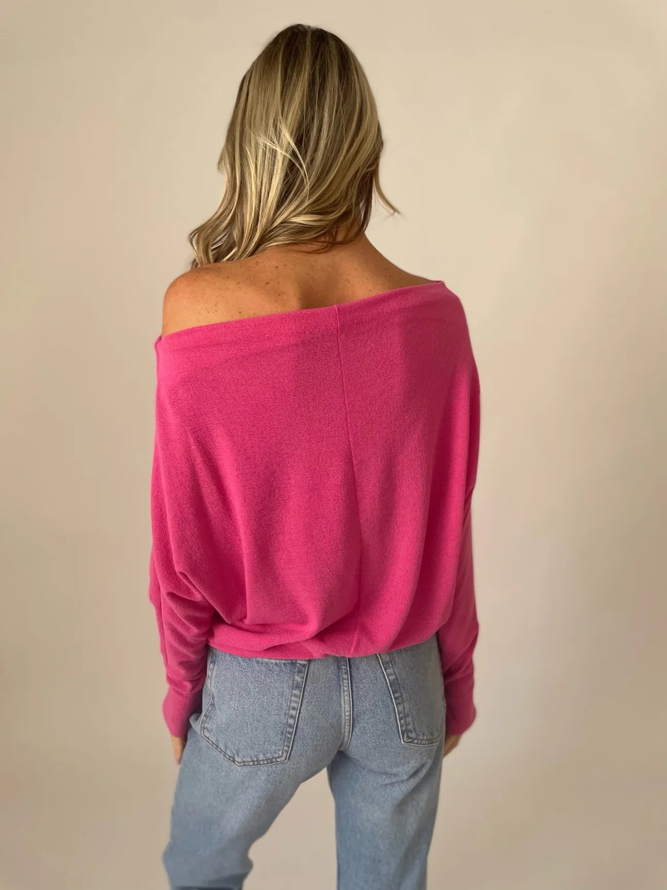 The anywhere punch pink top