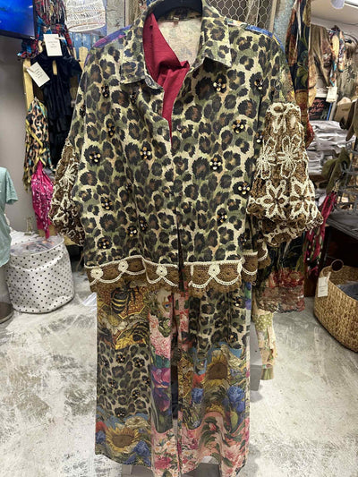 Leopard, Bees & Flowers Garden Pants