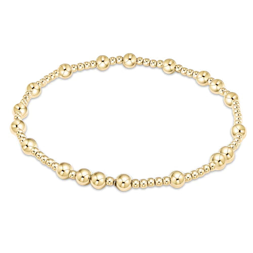 Enewton classic joy pattern 4mm bead bracelet - gold