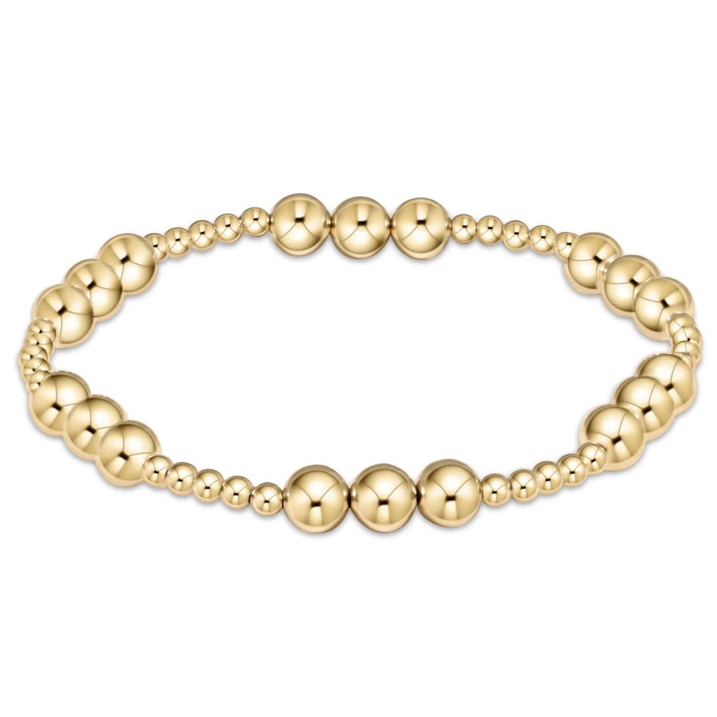 Enewton classic joy pattern 6mm bead bracelet - gold