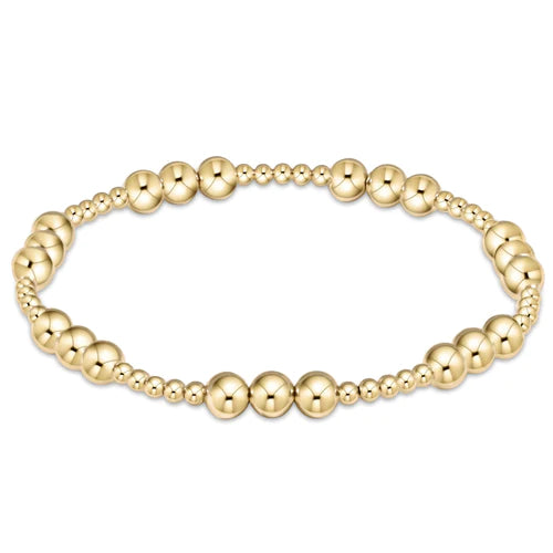 Enewton classic joy pattern 5mm bead bracelet - gold