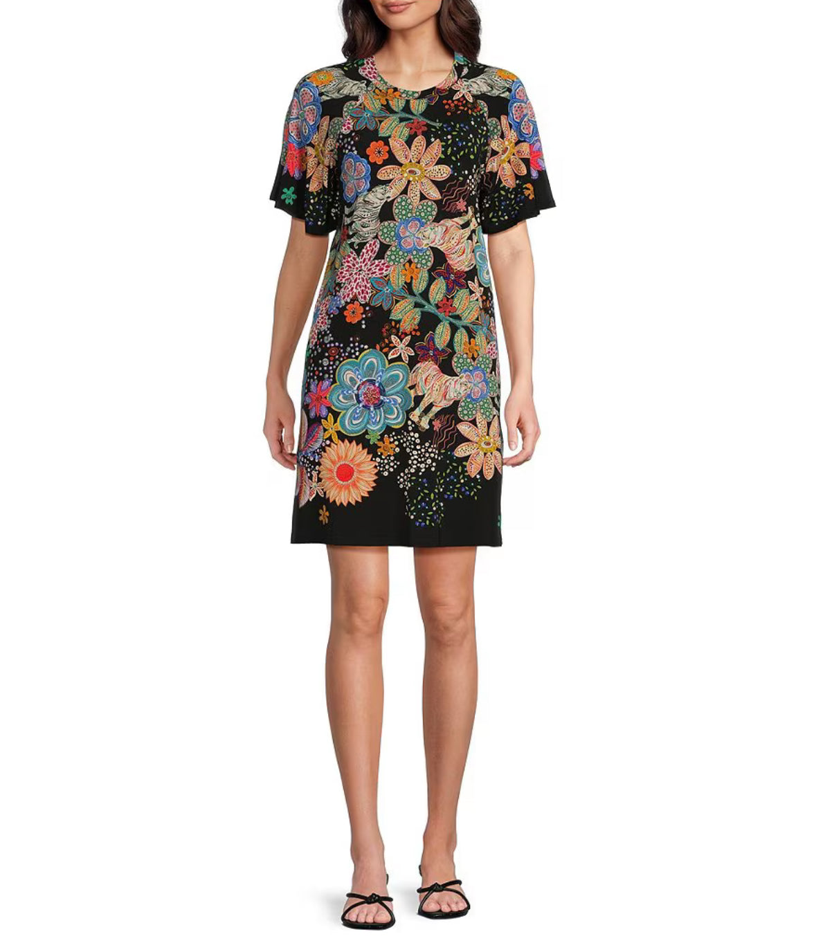THE JANIE FAVORITE FLUTTER SLEEVE Shift Dress