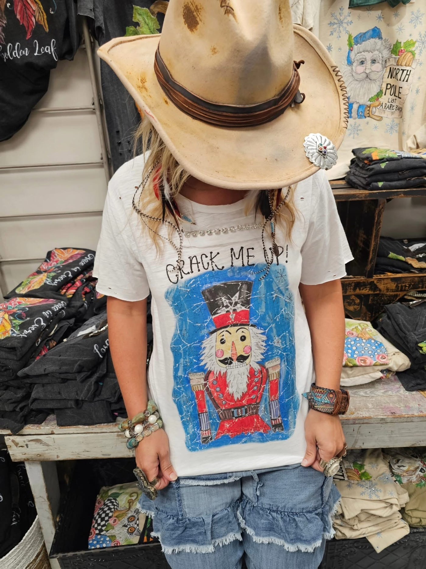 Crack Me Up Nutcracker Tattered Tee