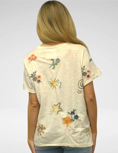 Ingrid Fall Oatmeal Comfort Tee