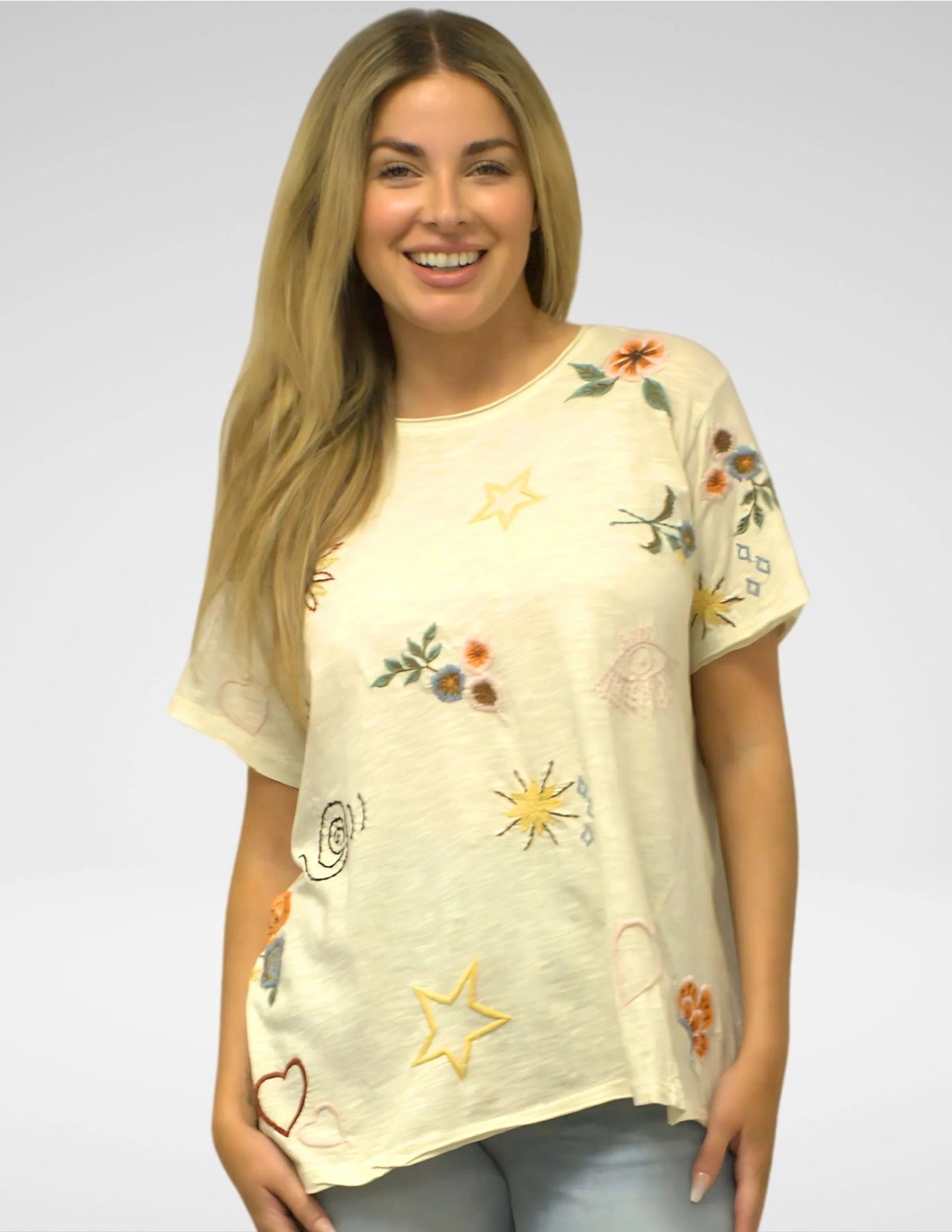 Ingrid Fall Oatmeal Comfort Tee