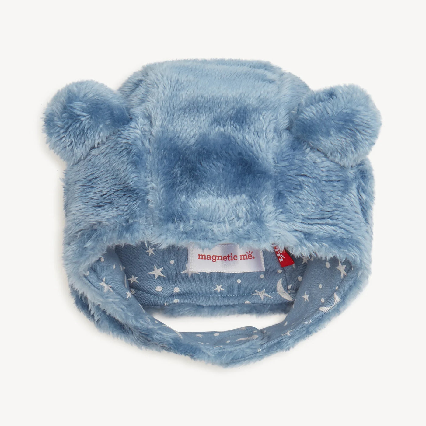 WINTER SKY MINKY BEAR HAT
