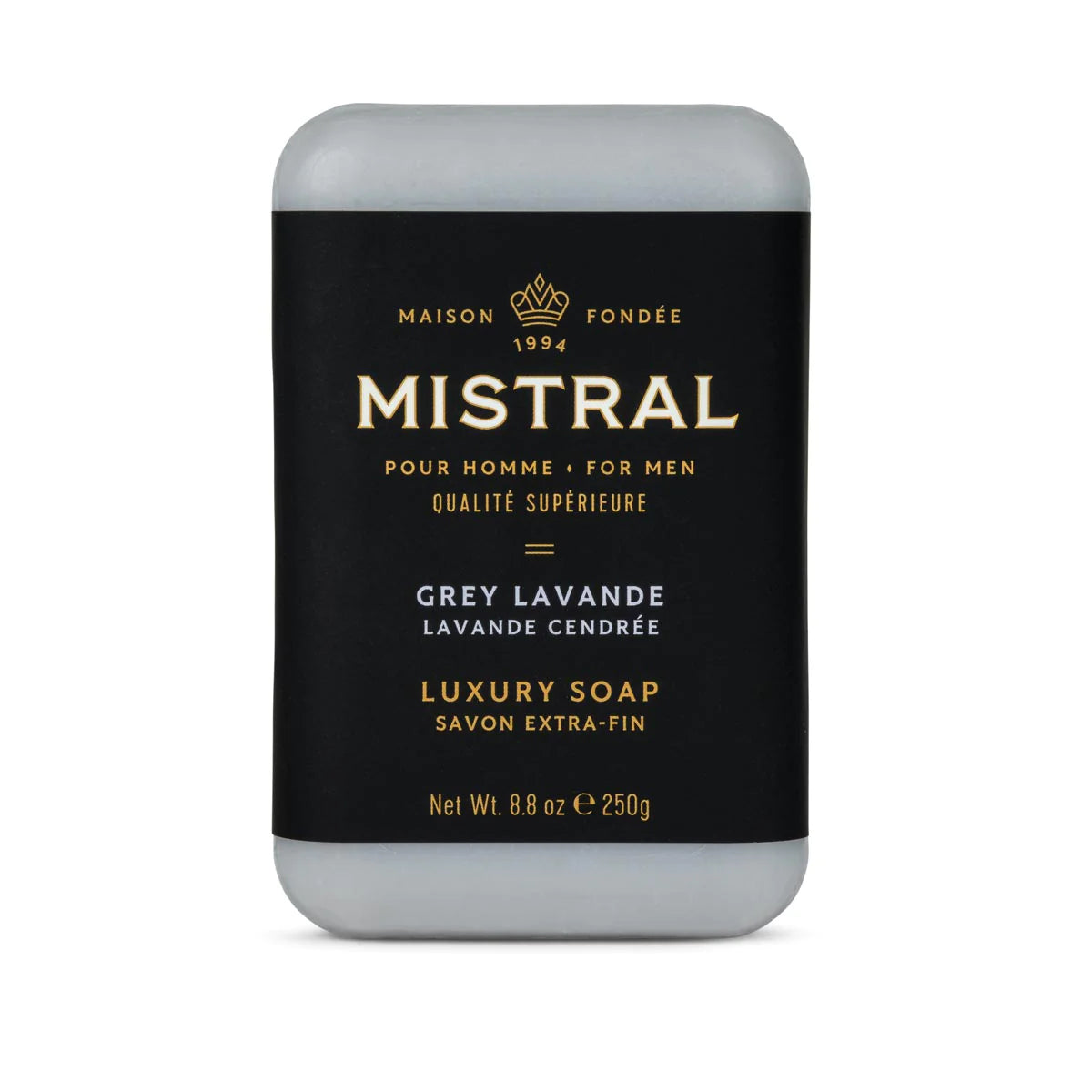 Mens Mistral GREY LAVANDE BAR SOAP