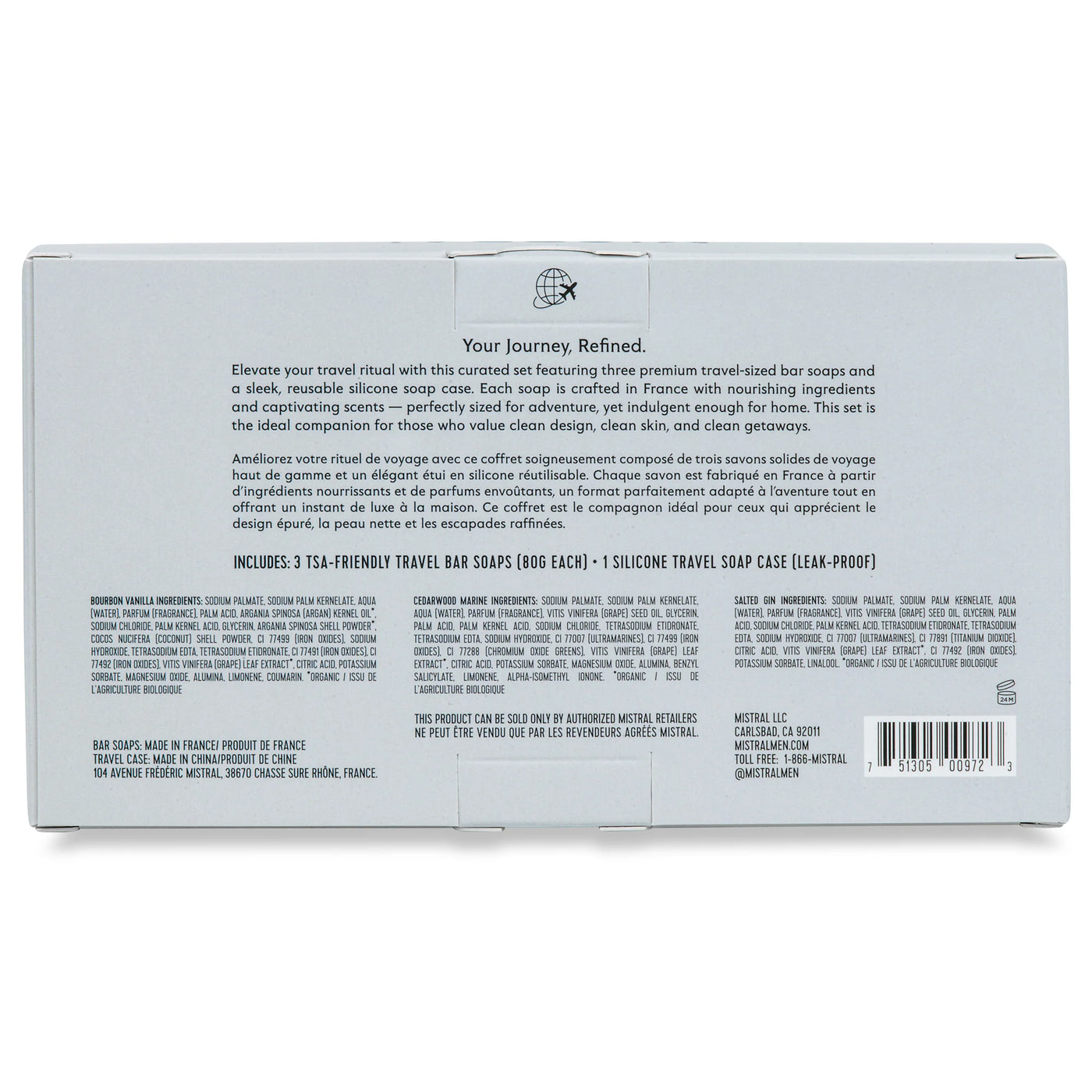 Men's VOYAGER SOAP SET WITH TRAVEL CASE