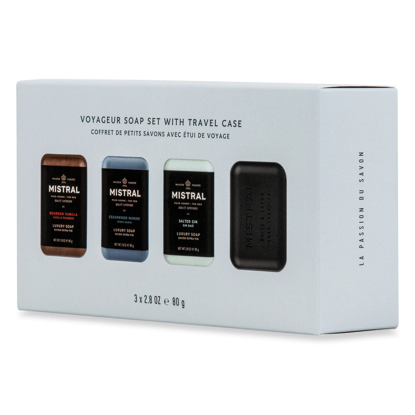 Men's VOYAGER SOAP SET WITH TRAVEL CASE
