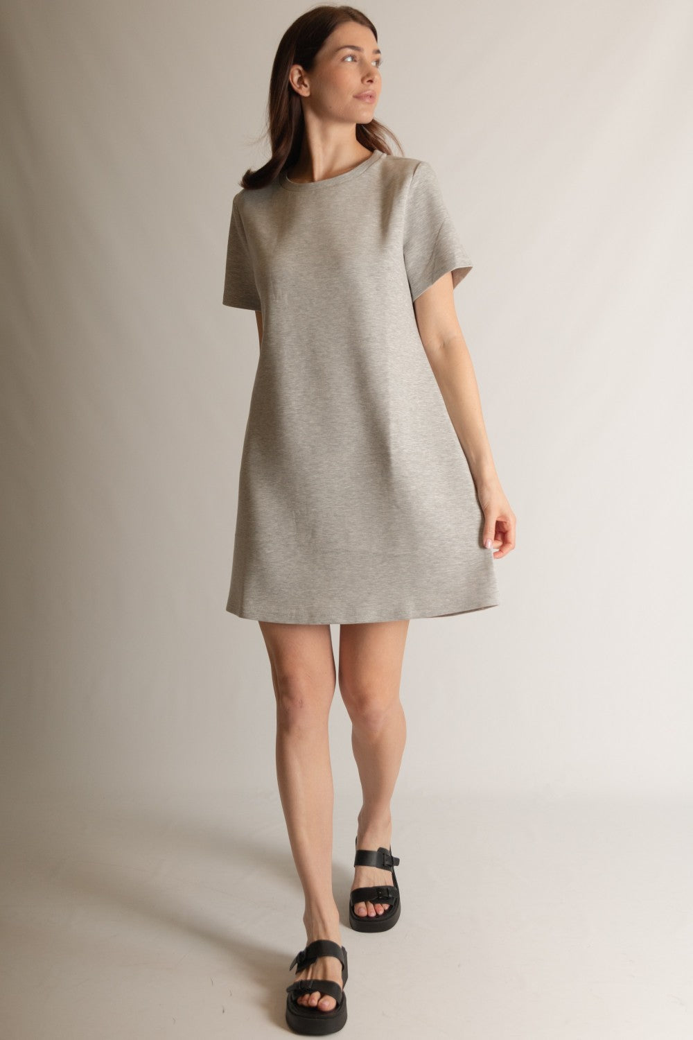 Butter Modal H. Grey Short Sleeve Dress