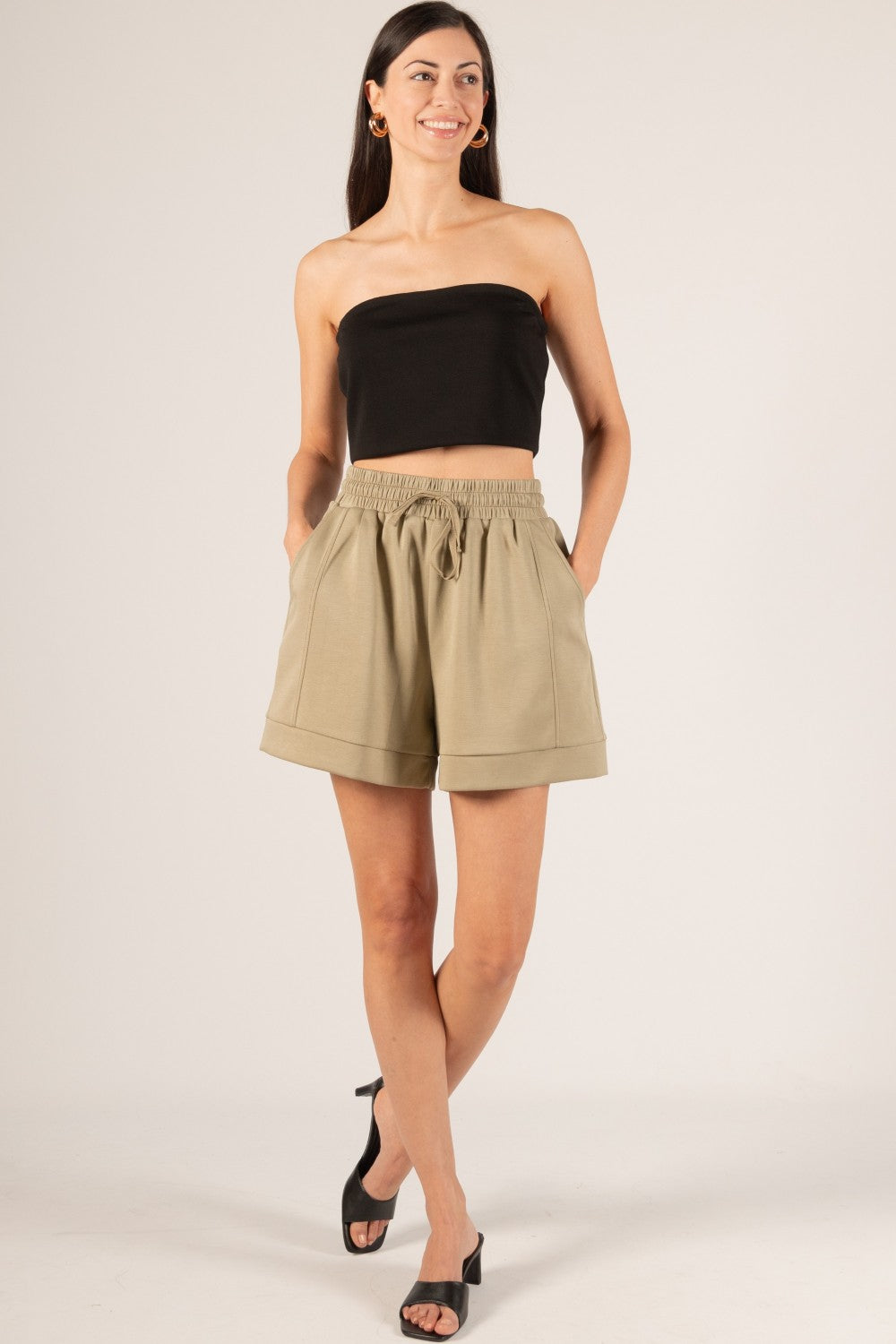 Butter Modal Lt. Olive Shorts