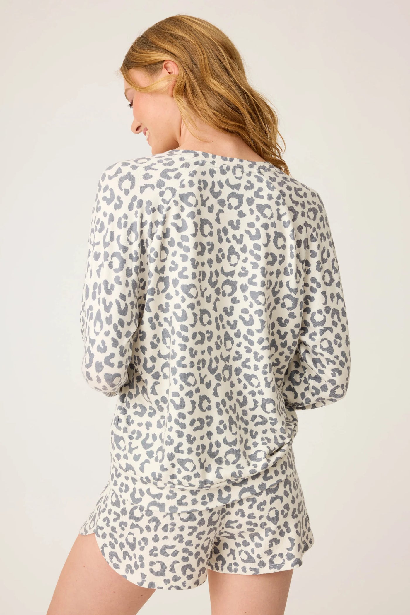 Life In Leopard Long sleeve Short Set