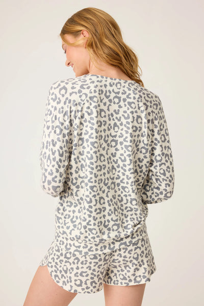 Life In Leopard Long sleeve Short Set