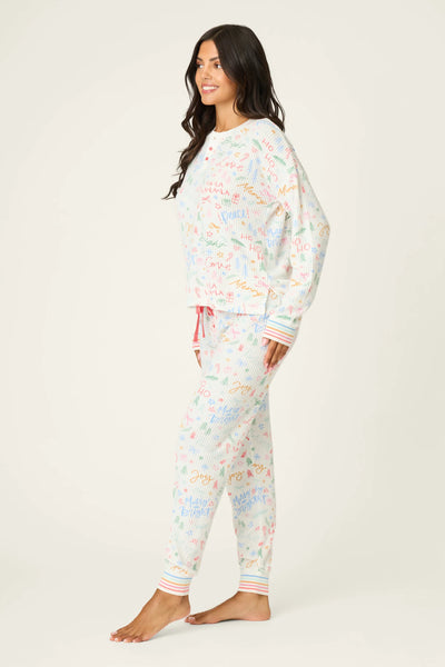 Ski Jammie Classics Fa La La Pajama Set