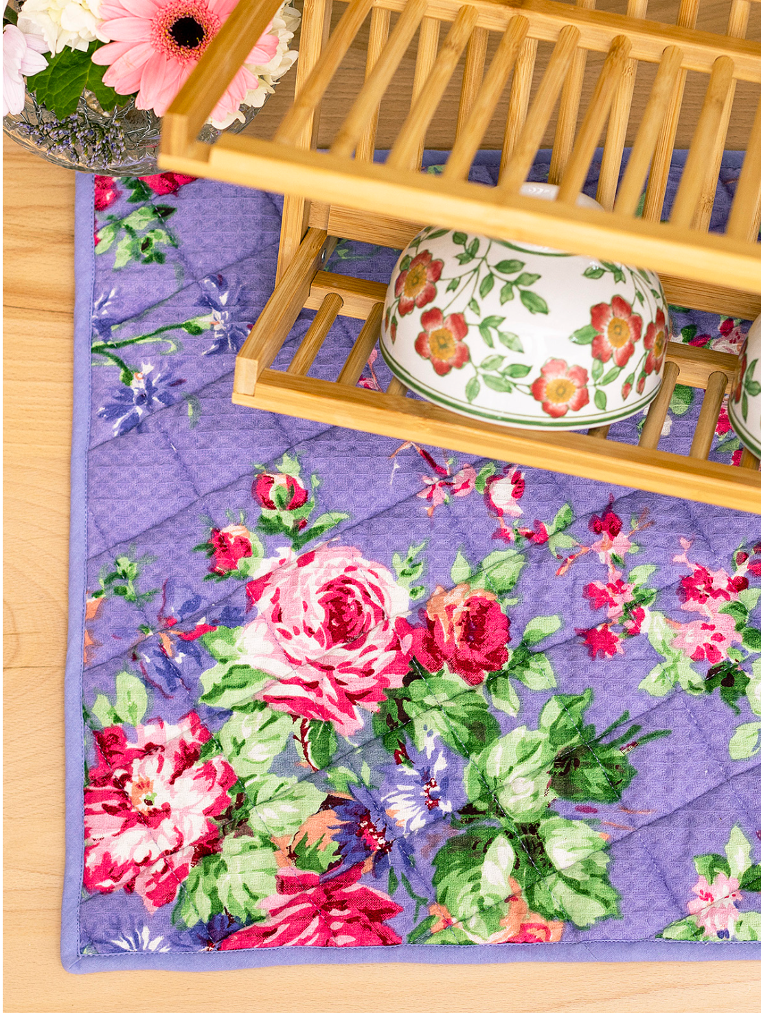 April Cornell Cottage Rose Drying Mat