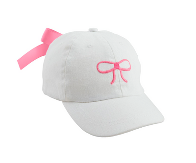 Girls BOW EMBROIDERED HAT